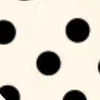 Cream and Black Polka Dot