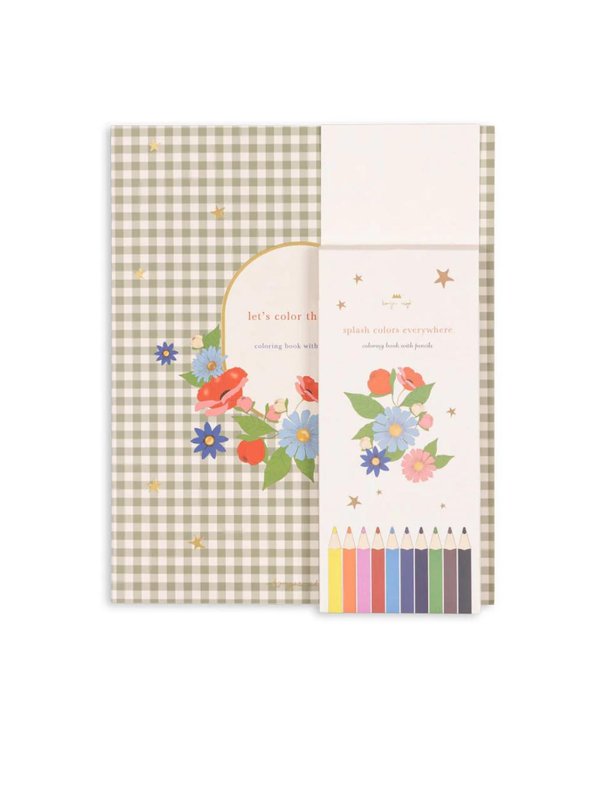 Colouring Book and Color Pencils