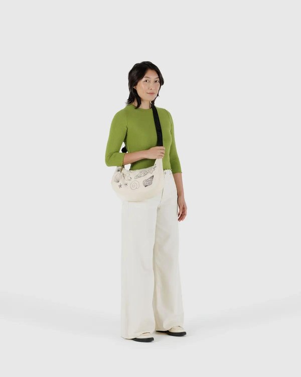 Medium Nylon Crescent Bag