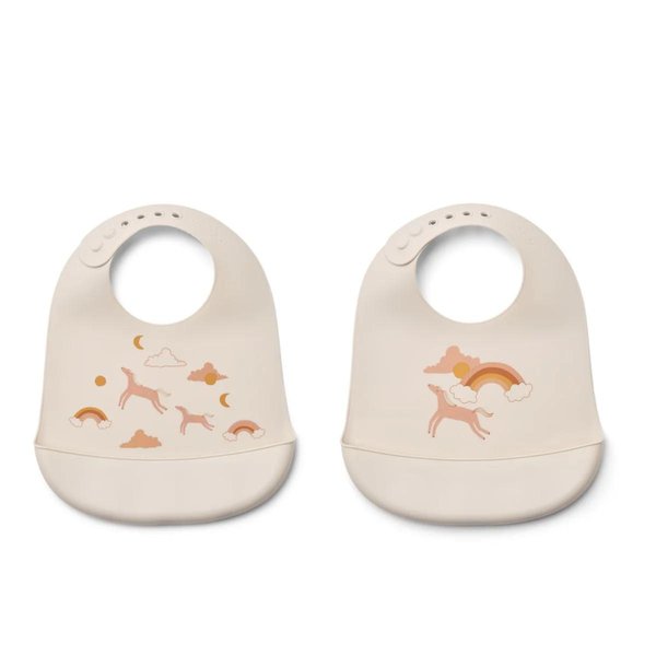 Tilda Printed Bib 2-Pack