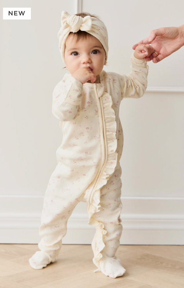 Organic Fine Rib Melanie Onepiece