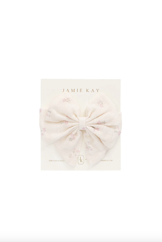 Organic Cotton Muslin Annalise Bow