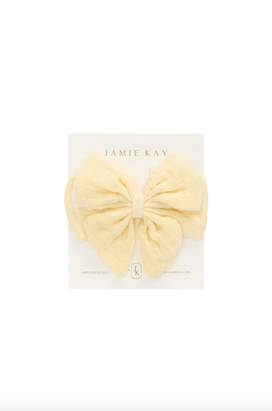Organic Cotton Muslin Annalise Bow