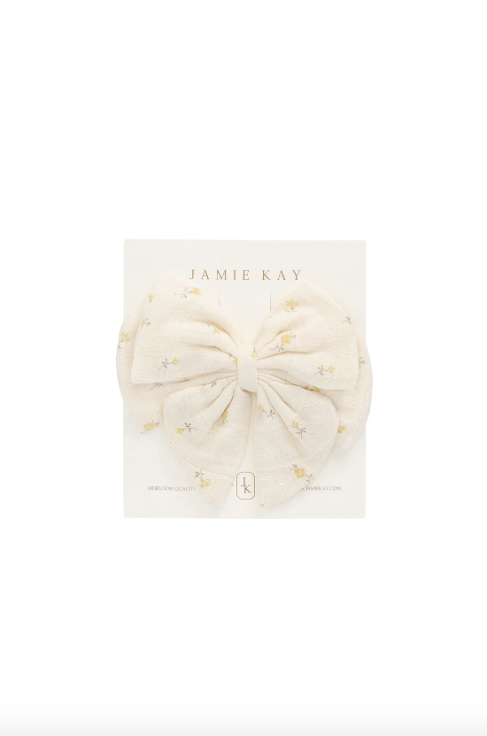 Organic Cotton Muslin Annalise Bow