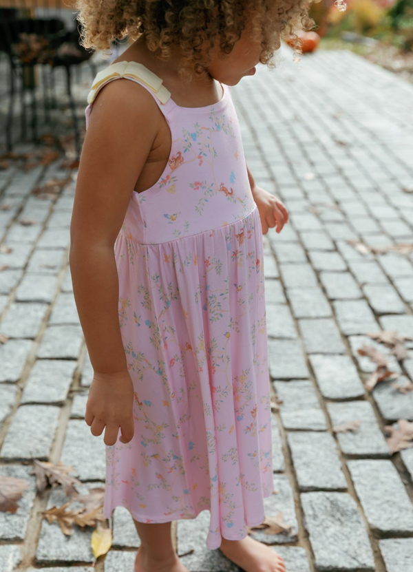 Chinoiserie Ribbon Flare Dress