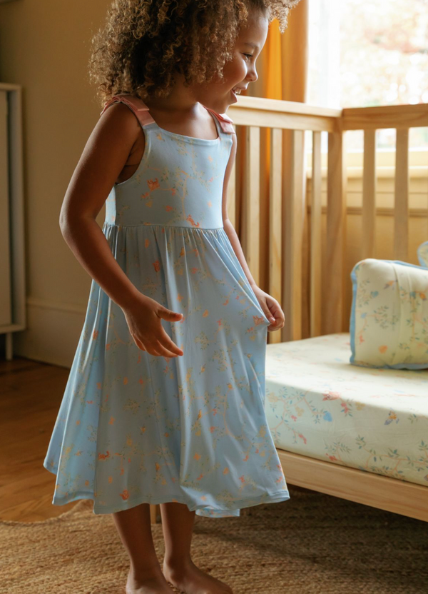 Chinoiserie Ribbon Flare Dress