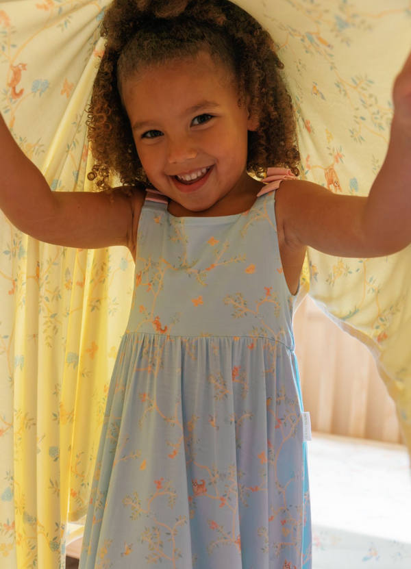 Chinoiserie Ribbon Flare Dress