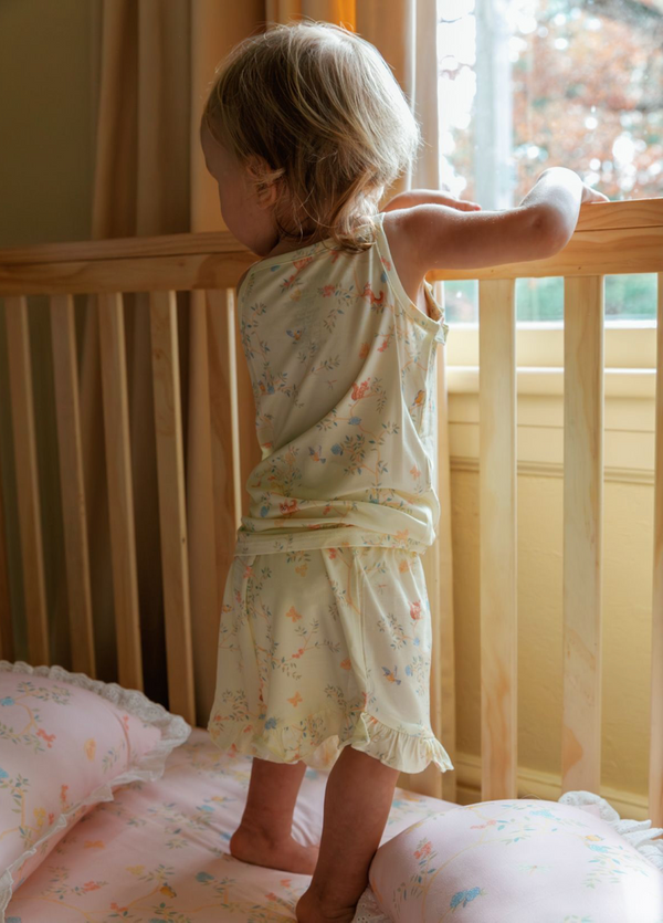 Chinoiserie Cascade Frill T-Shirt and Shorts Set