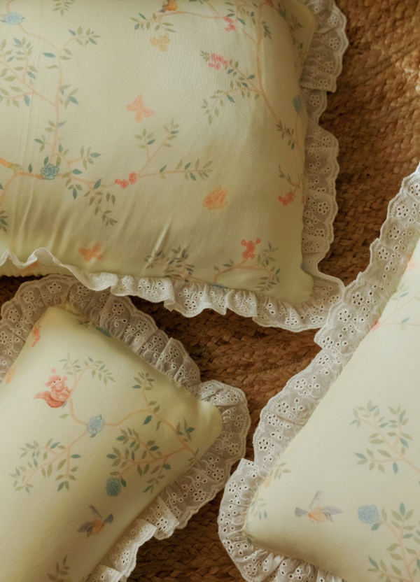 Luxe Cloud Junior Head Pillowcase (With Broderie)