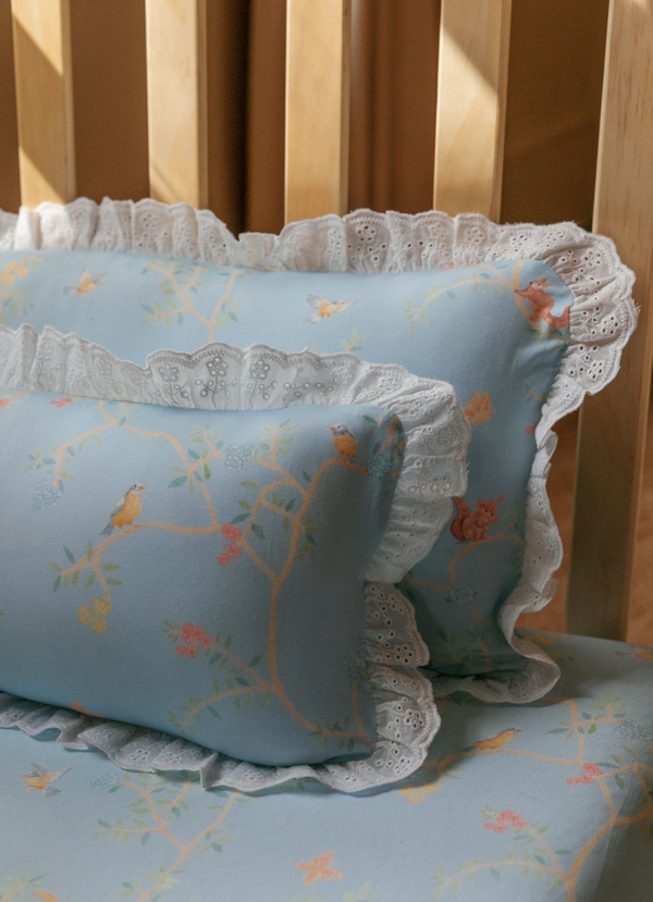 Luxe Cloud Junior Head Pillowcase (With Broderie)