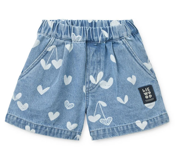 Borrisa Printed Denim Shorts