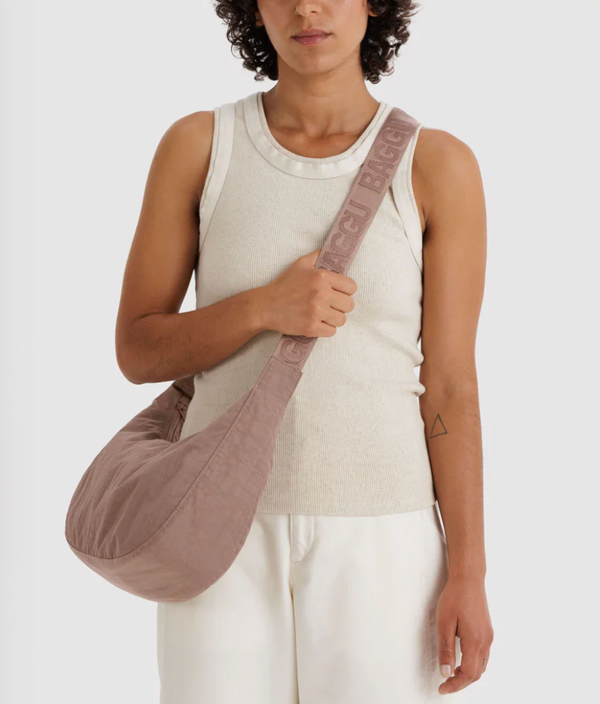 Medium Nylon Crescent Bag