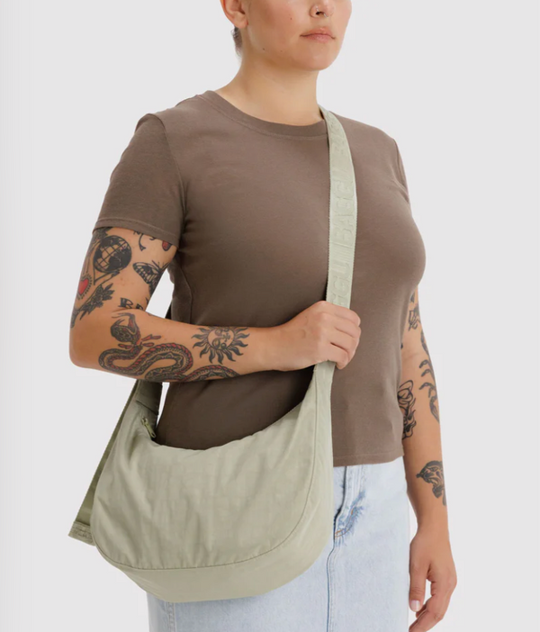 Medium Nylon Crescent Bag