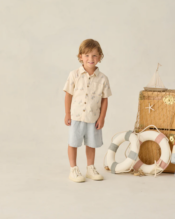 Collared Short Sleeve Shirt