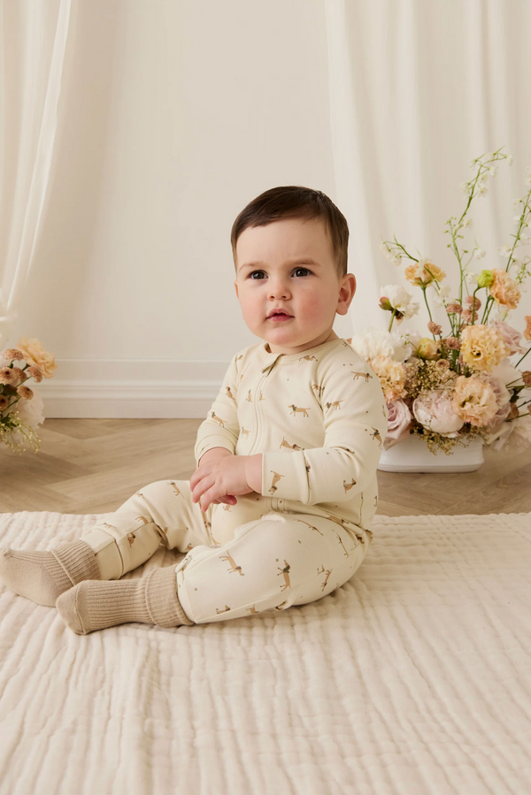 Organic Cotton Reese Zip Onepiece