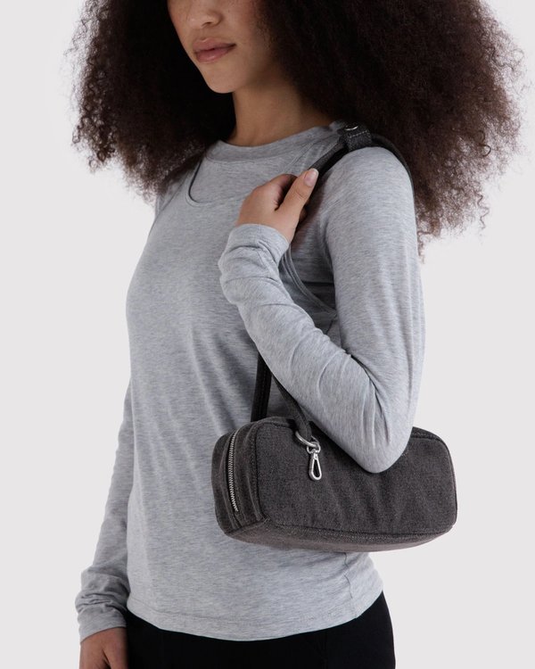 Small Denim Bowler Bag