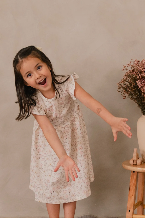 Organic Cotton Emilia Flutter Dress
