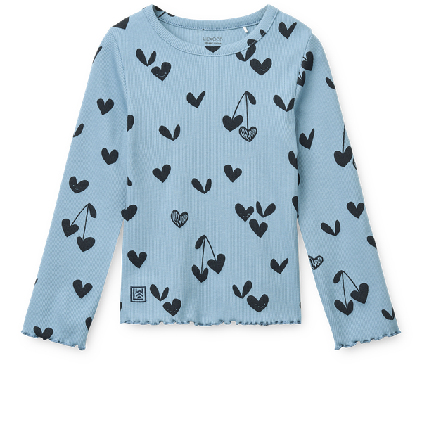 Nieve Printed Longsleeve Rib T-shirt