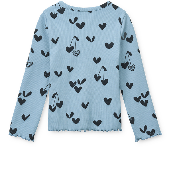 Nieve Printed Longsleeve Rib T-shirt